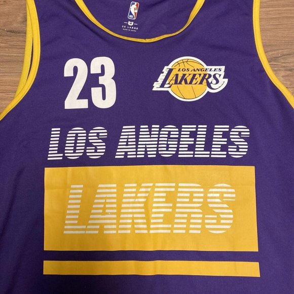 NBA U Mens Los Angeles Lakers Tank Top #23 James Size 2XL Good Condition - Picture 2 of 5